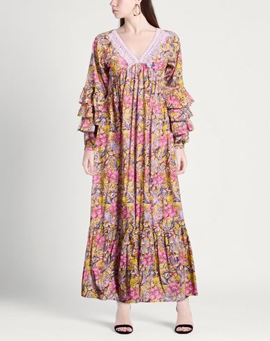 Woman Maxi dress Pink Size M Cotton