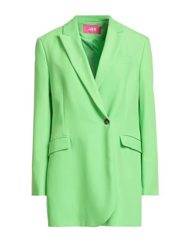 Woman Blazer Lime green Size M Recycled polyester, Viscose, Elastane