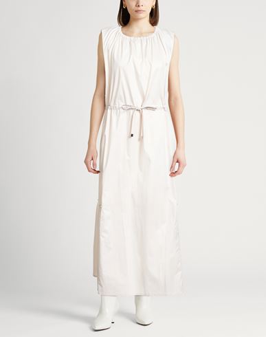 Sport Woman Midi dress Beige Size 12 Cotton, Elastane