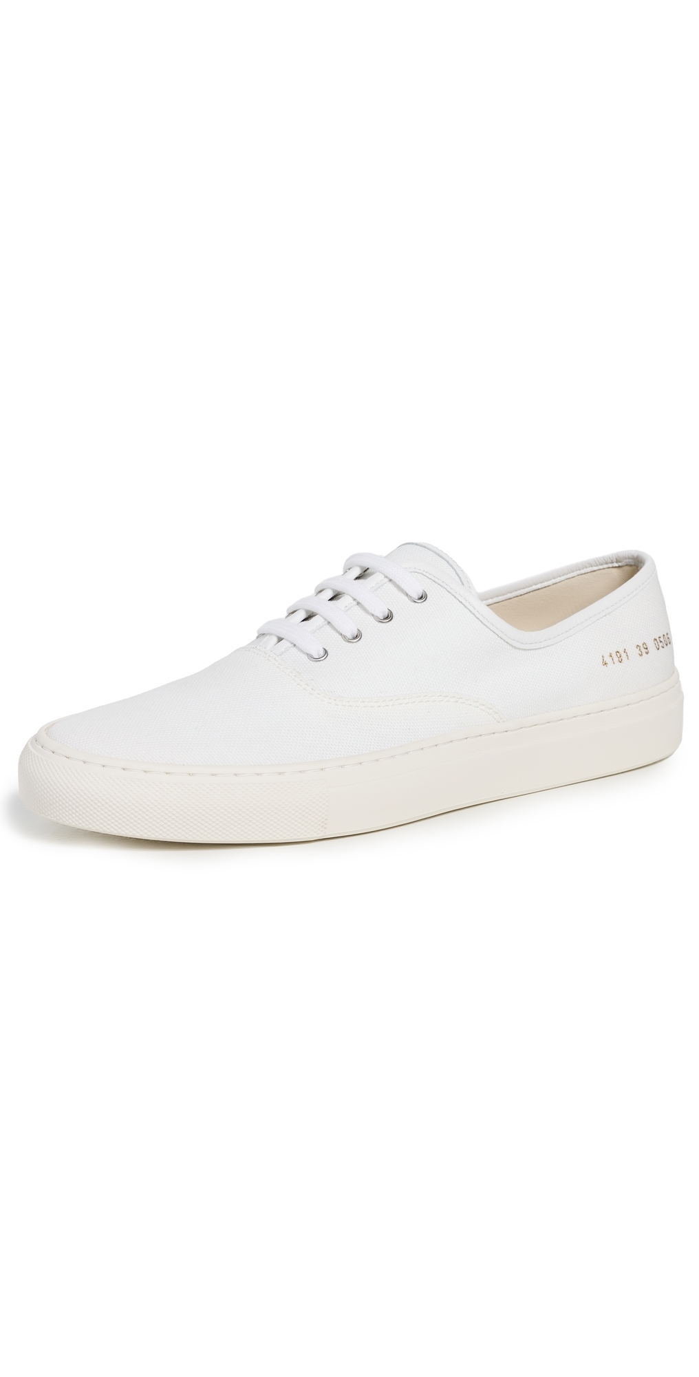 Four Hole Slip On Sneakers White
