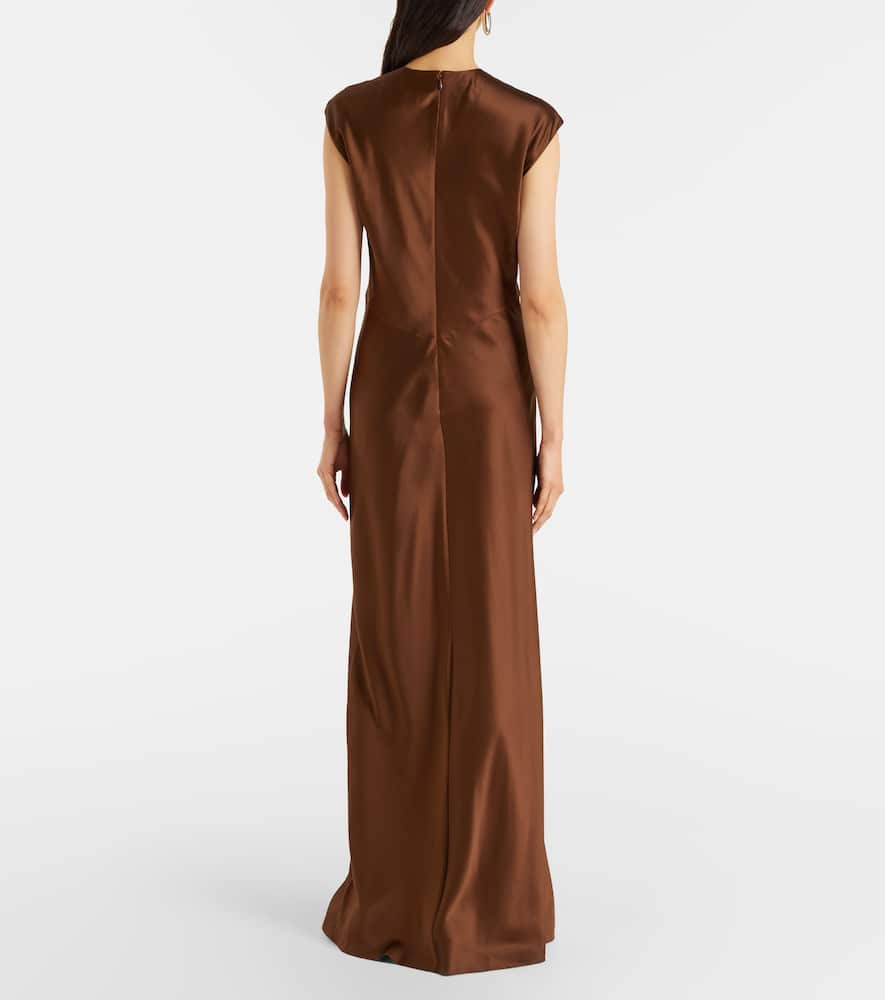 Nelzy silk-blend satin maxi dress