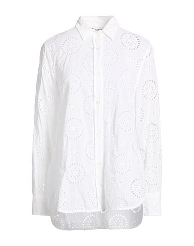 Woman Shirt White Size 8 Cotton