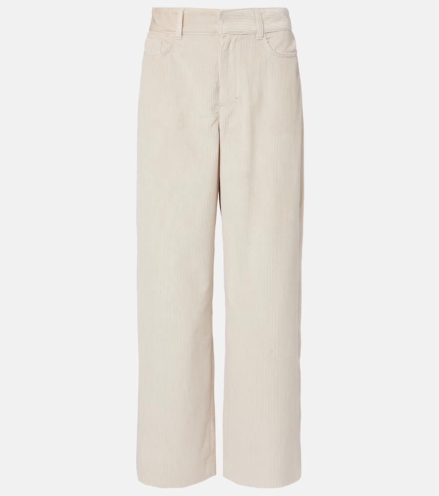 Eneide cotton corduroy wide-leg pants