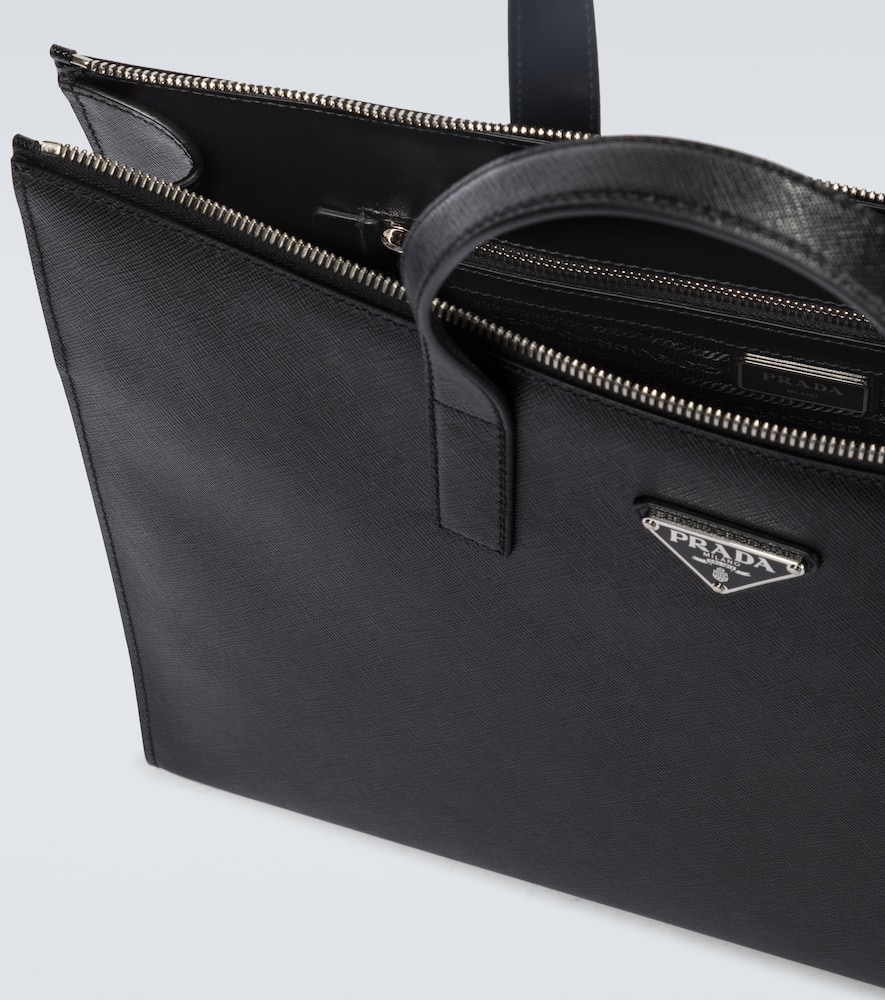 Saffiano leather tote bag