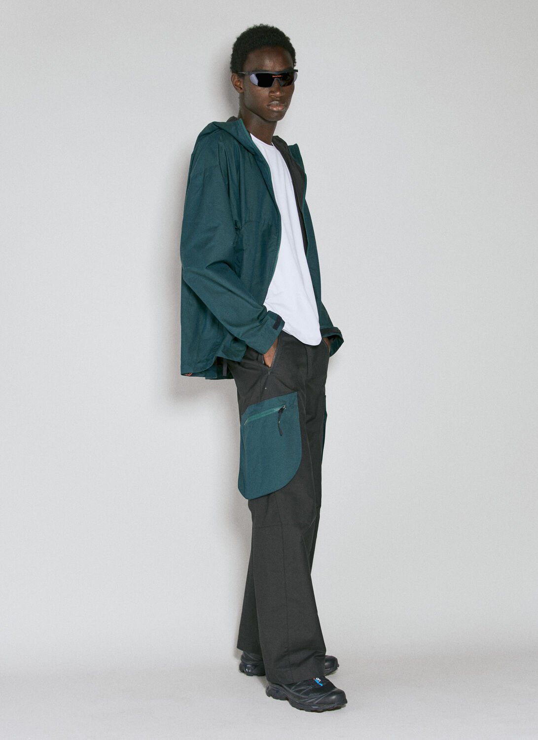 Contrast Pocket Cargo Pants