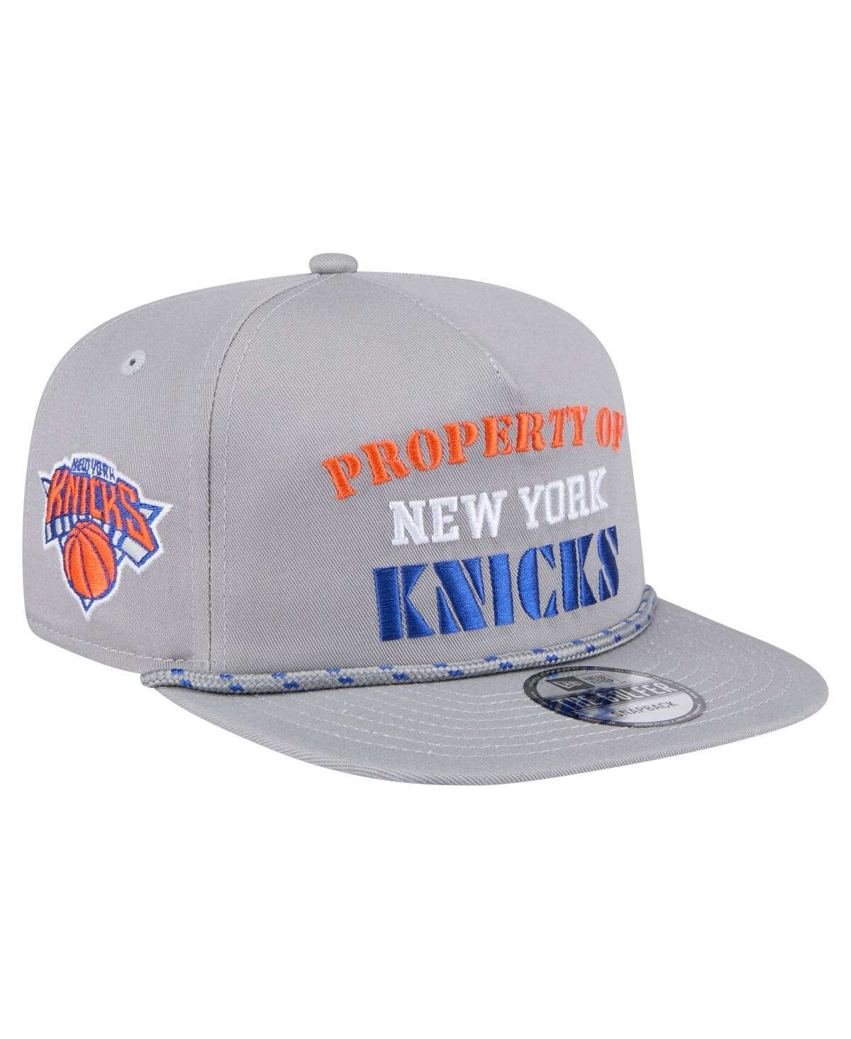 Men's Gray New York Knicks Throwback Property Of Golfer Snapback Hat - Gray