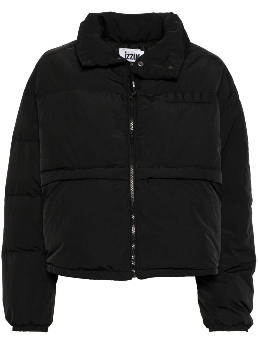 Zip-up puffer jacket - Black