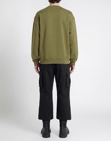 Man Sweatshirt Military green Size 36 Cotton