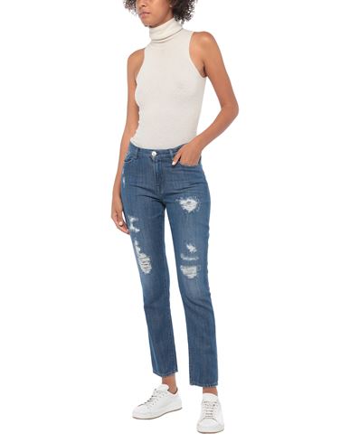 Woman Jeans Blue Size 26 Cotton, Lyocell