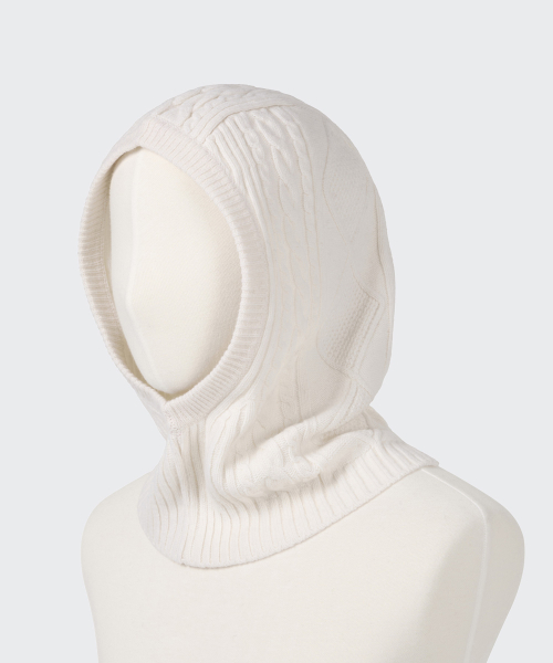 Lambswool Cable Knit Balaclava