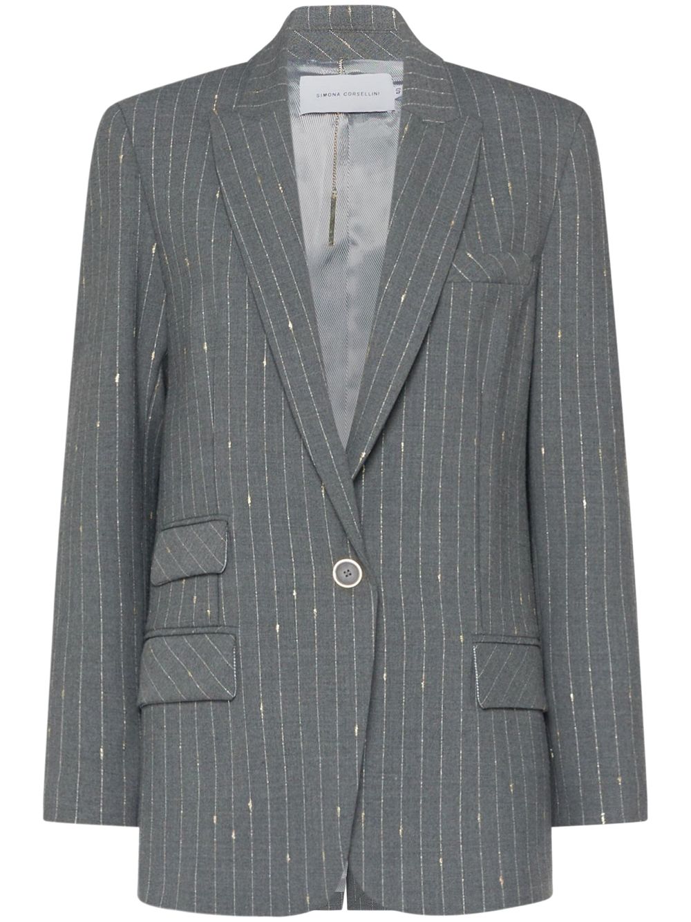 Single-breasted blazer - Grey