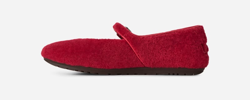 ® Women's Quill Ballet Flat in Red Ribbon