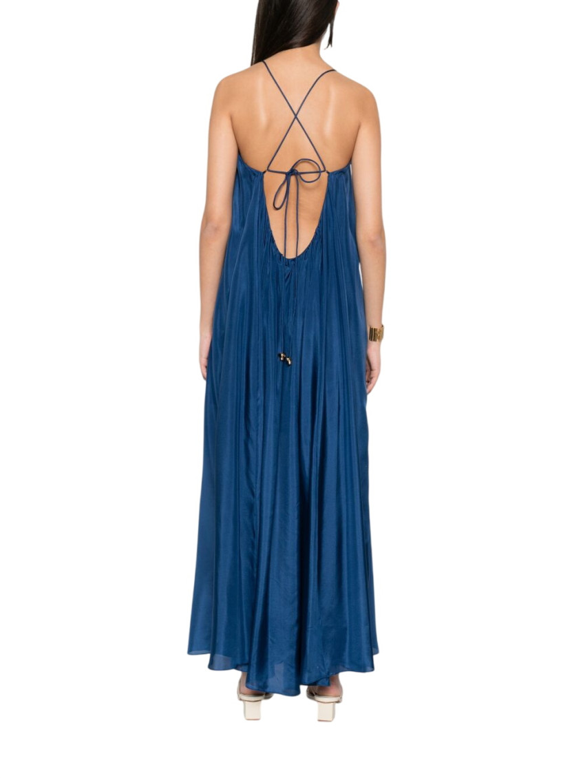Aster Silk Long Dress