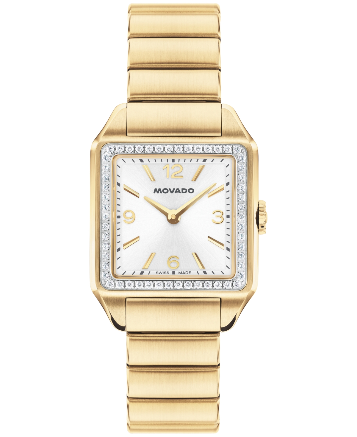 Women's 1917 Lab Grown Diamond Swiss Quartz Gold Stainless Steel Watch, 25 x 34.1mm - Gold-tone