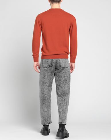 Man Sweater Rust Size XL Wool, Viscose, Cashmere, Polyamide