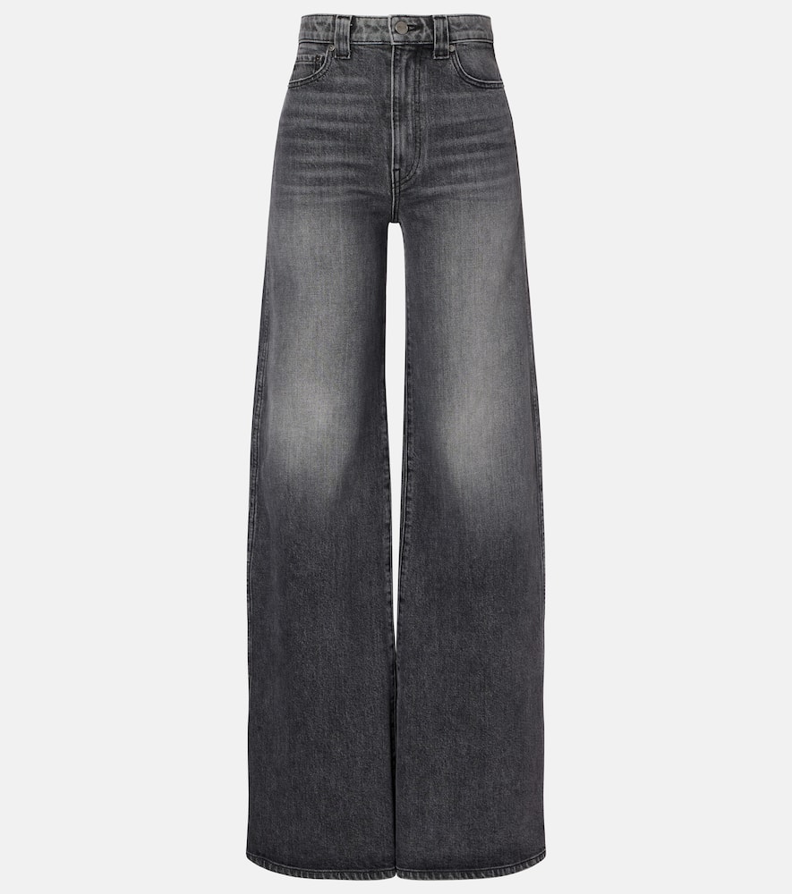 Dane high-rise wide-leg jeans