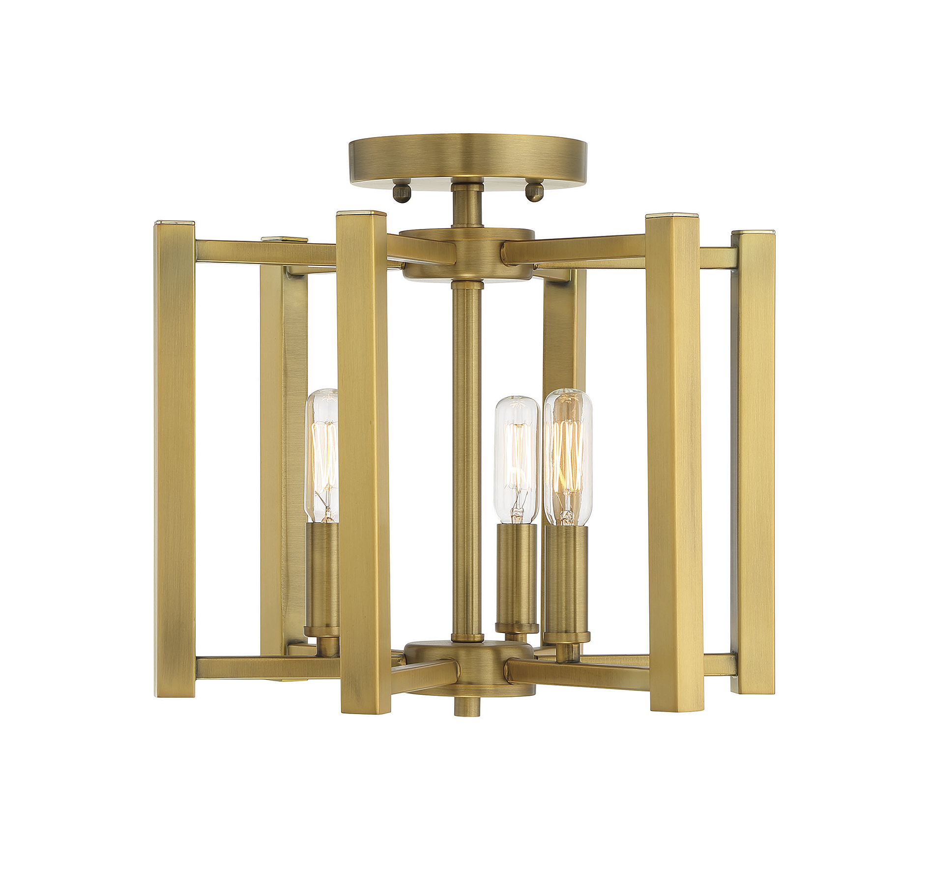 Savoy House Benson 3-Light Ceiling Light in Warm Bras
