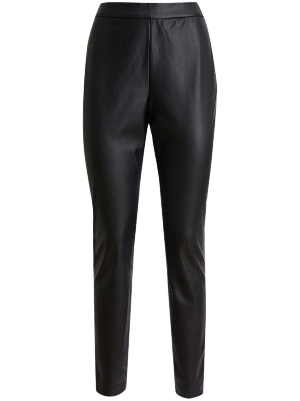 Faux-leather trousers - Black
