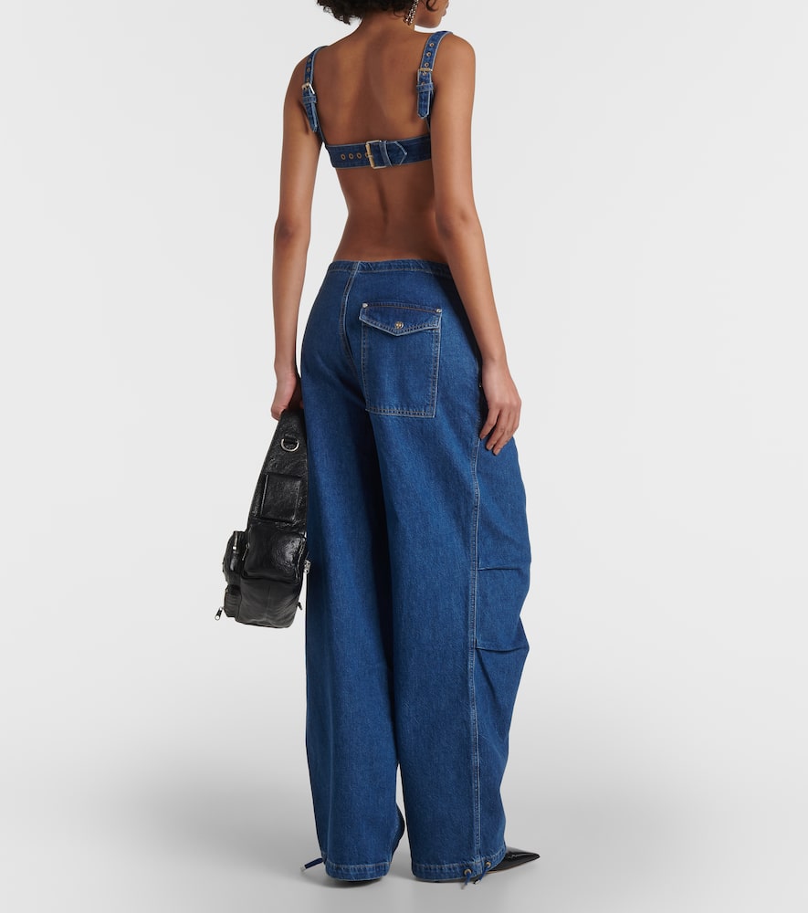 Parachute mid-rise wide-leg jeans