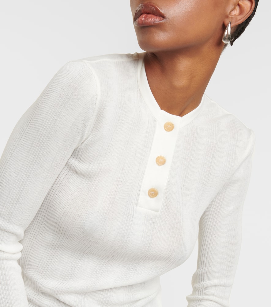 Byron cotton-blend jersey top