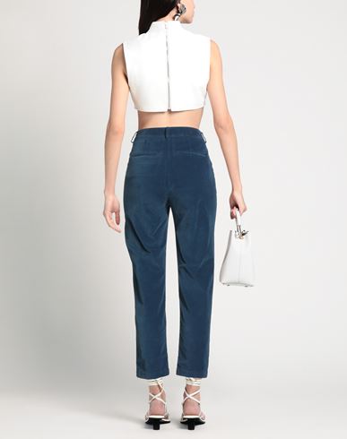 Denim Woman Pants Navy Size 4 Cotton, Elastane