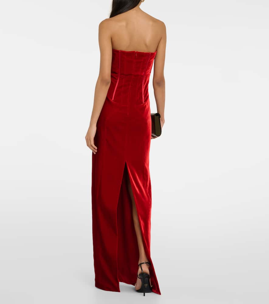 Tom Ford Strapless velvet gown