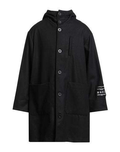 Paltò Man Coat Black Size 1 Wool, Polyamide