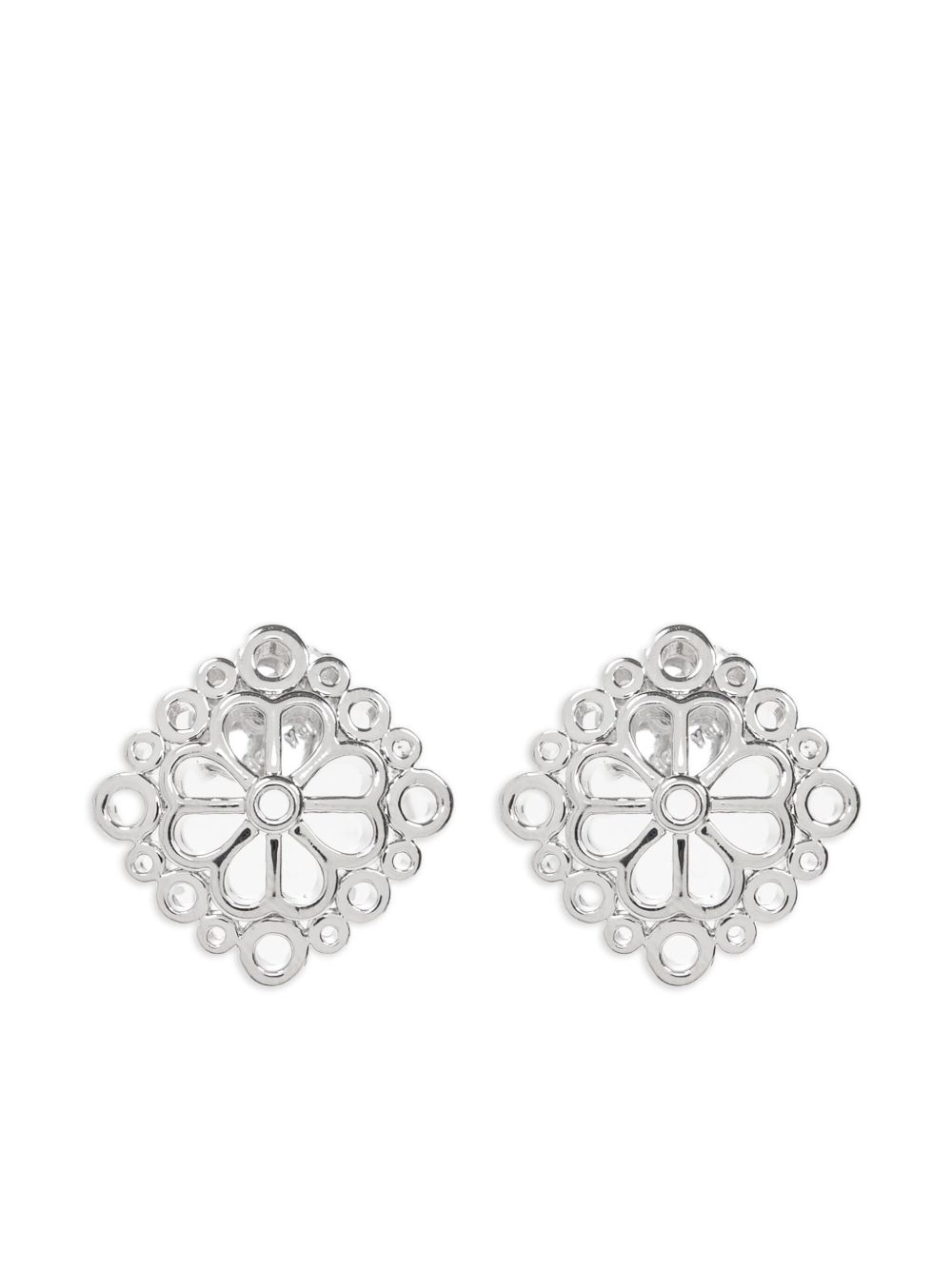 Kate Spade Flower Lace earrings - Silver