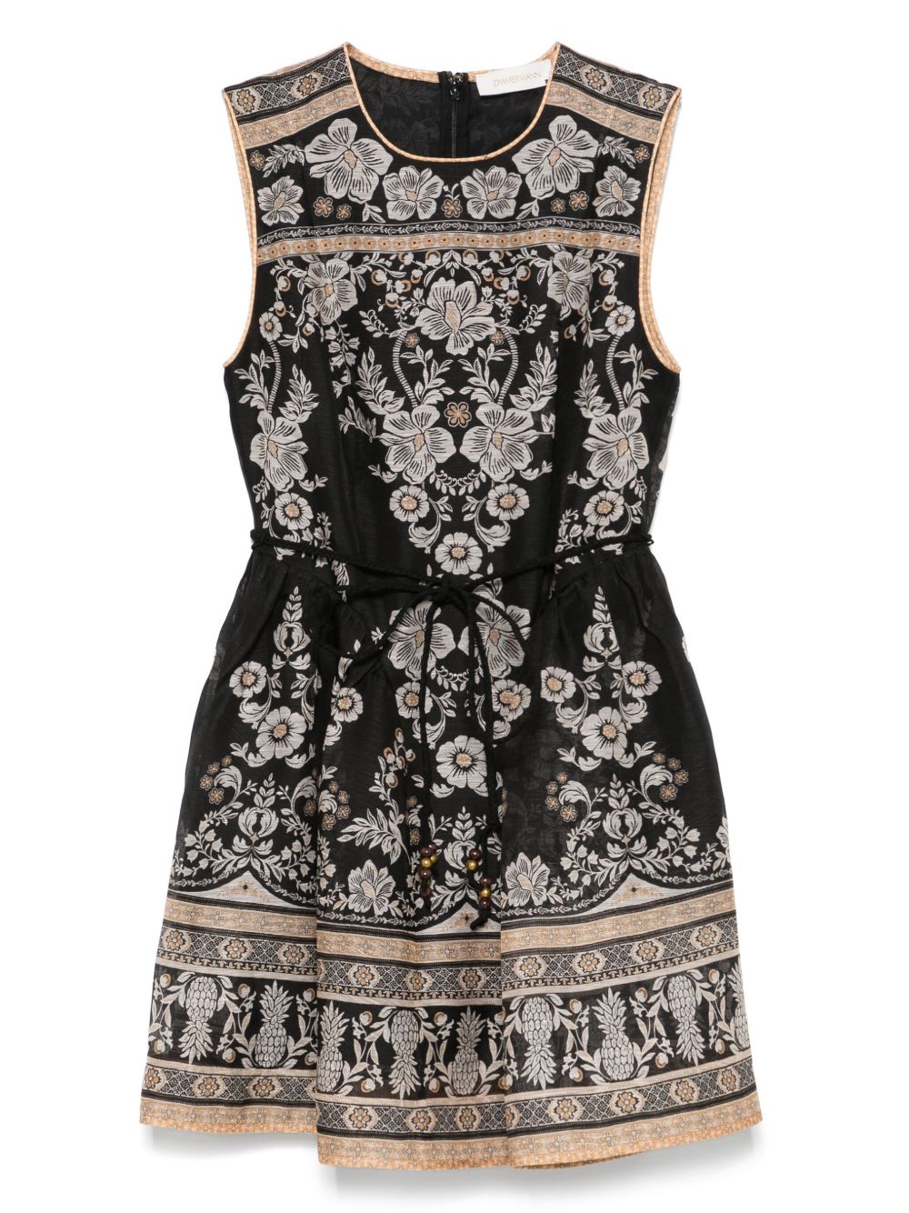 ZIMMERMANN Balance peplum mini dress - Black