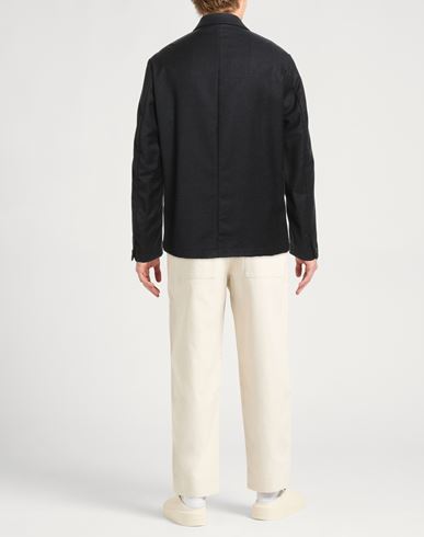 Man Jacket Black Size 38 Virgin Wool, Elastane