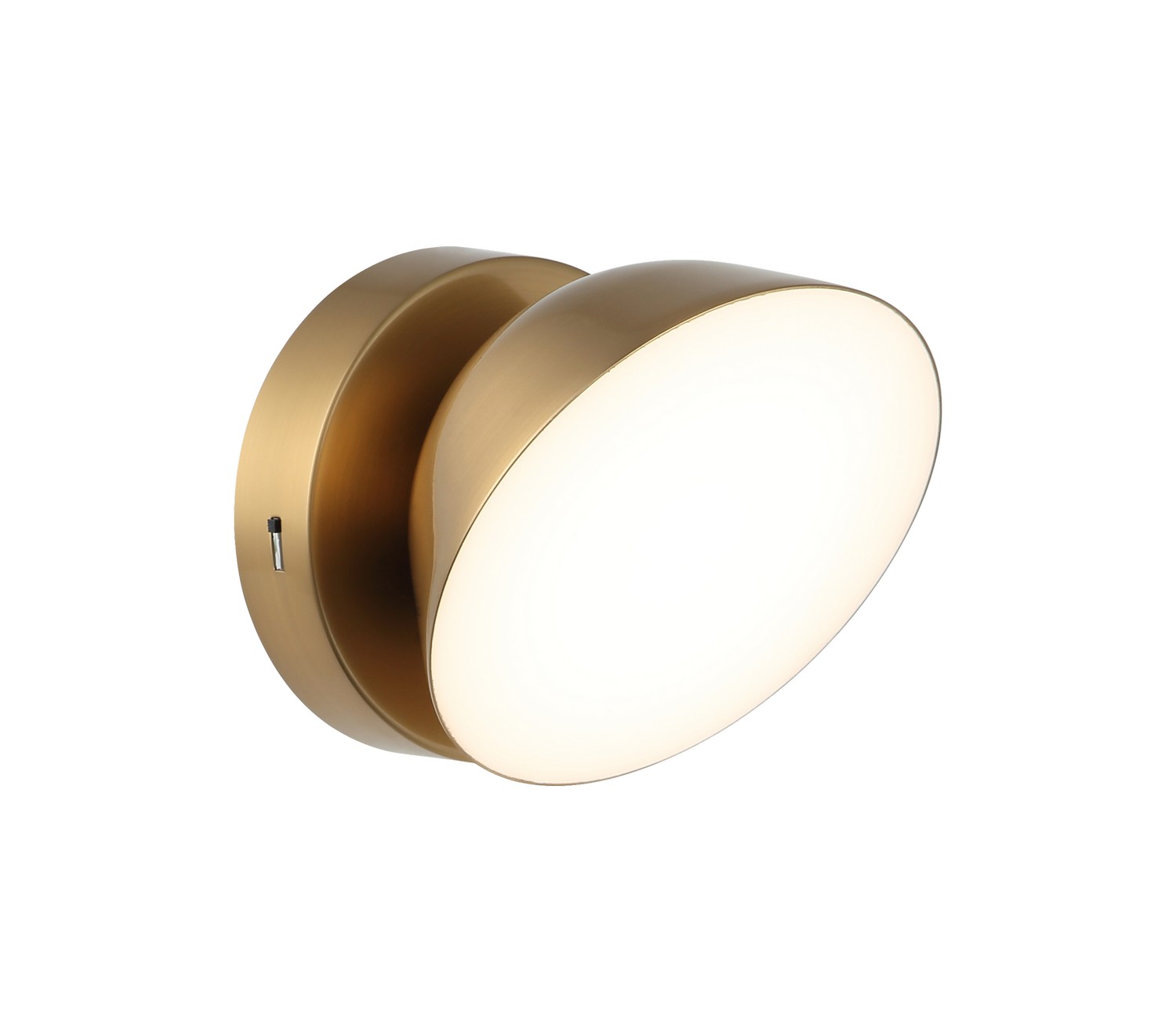 Aged Gold Brass LED Wall Sconce from the Emerson Collection