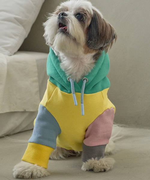 Colorful Fleece Hoodie for Dogs