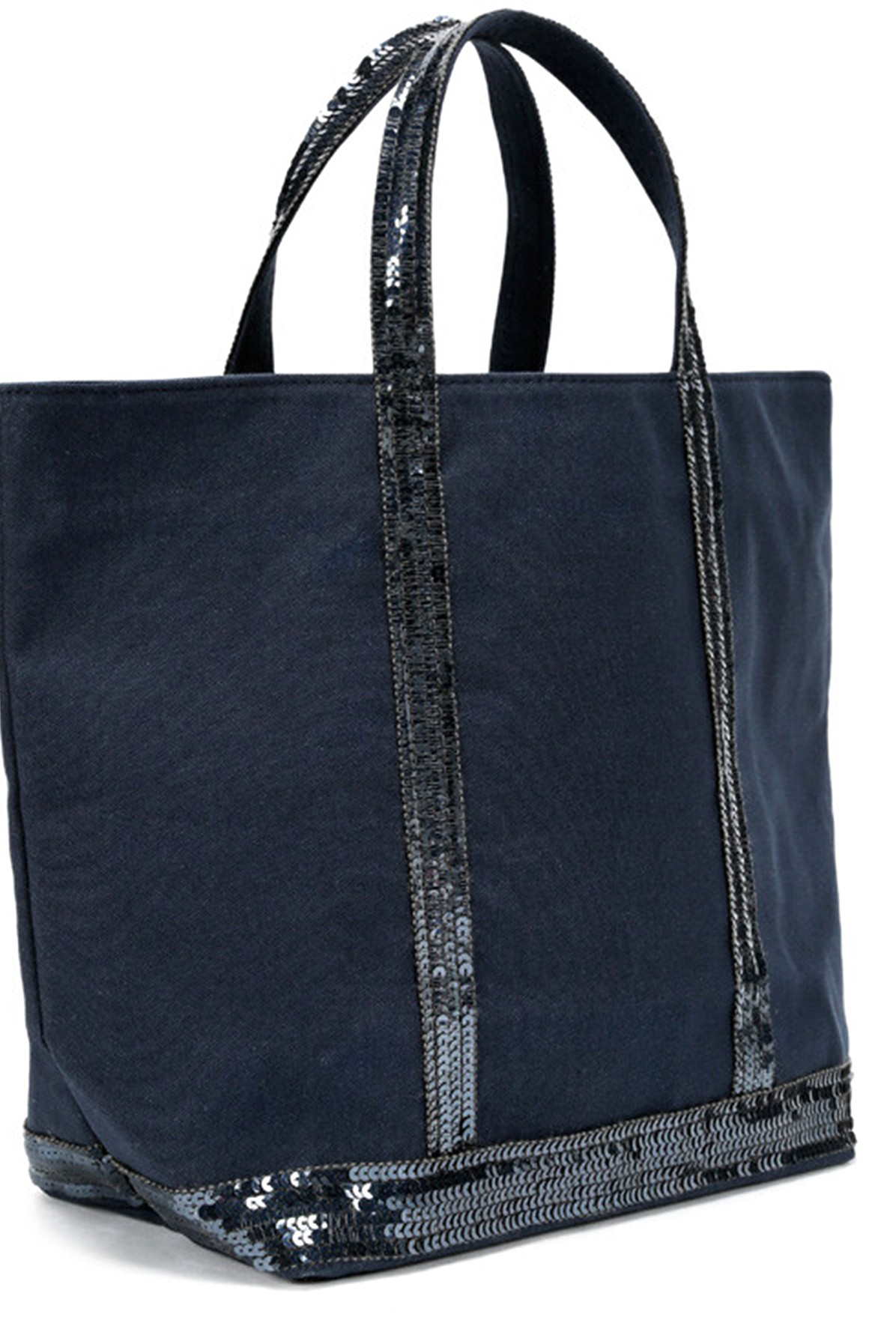 Canvas and Sequins M Cabas Tote