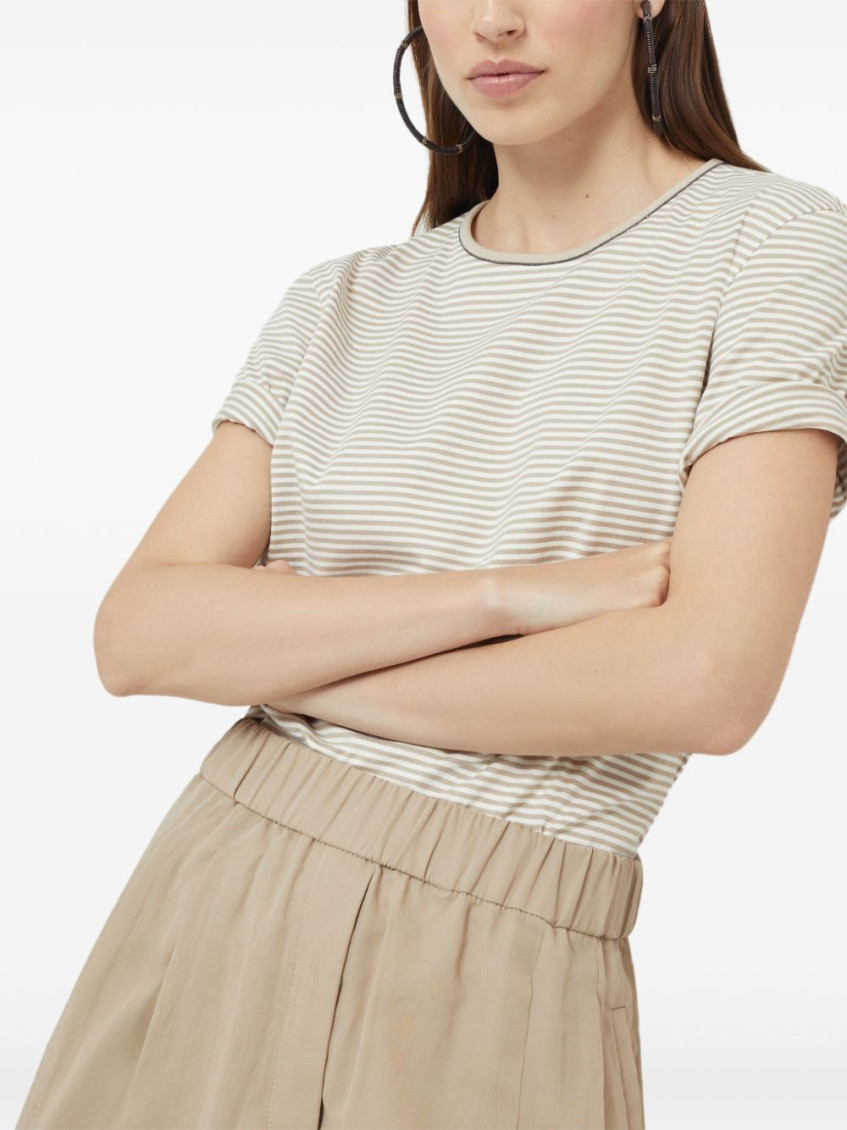 Striped T-shirt - Neutrals