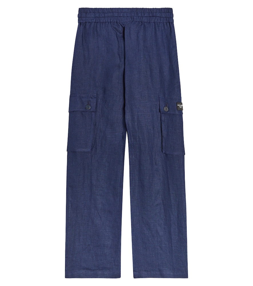 Linen cargo pants