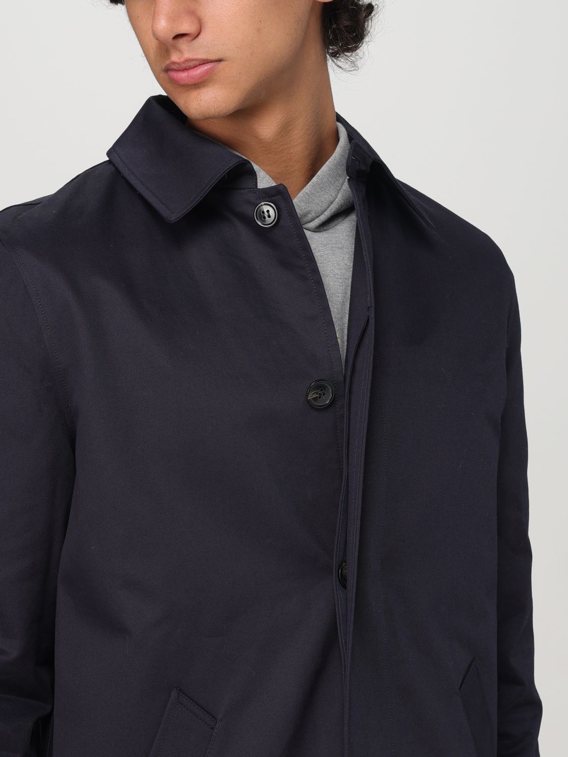 Ville cotton raincoat - Neutrals