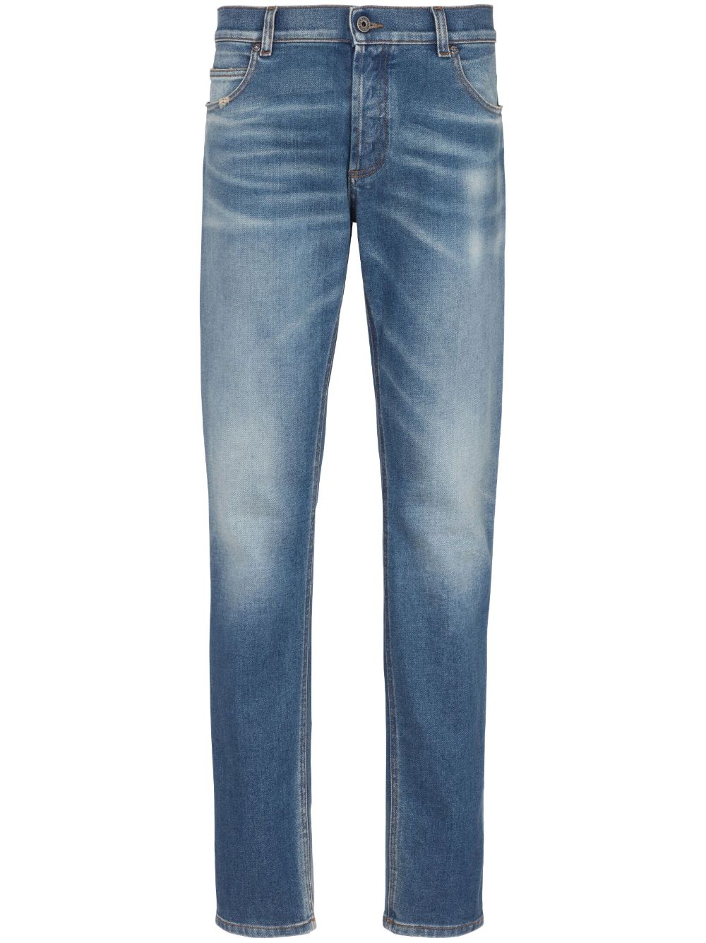 Mid-rise slim-fit jeans - Blue