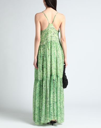 Woman Maxi dress Green Size 4 Polyester