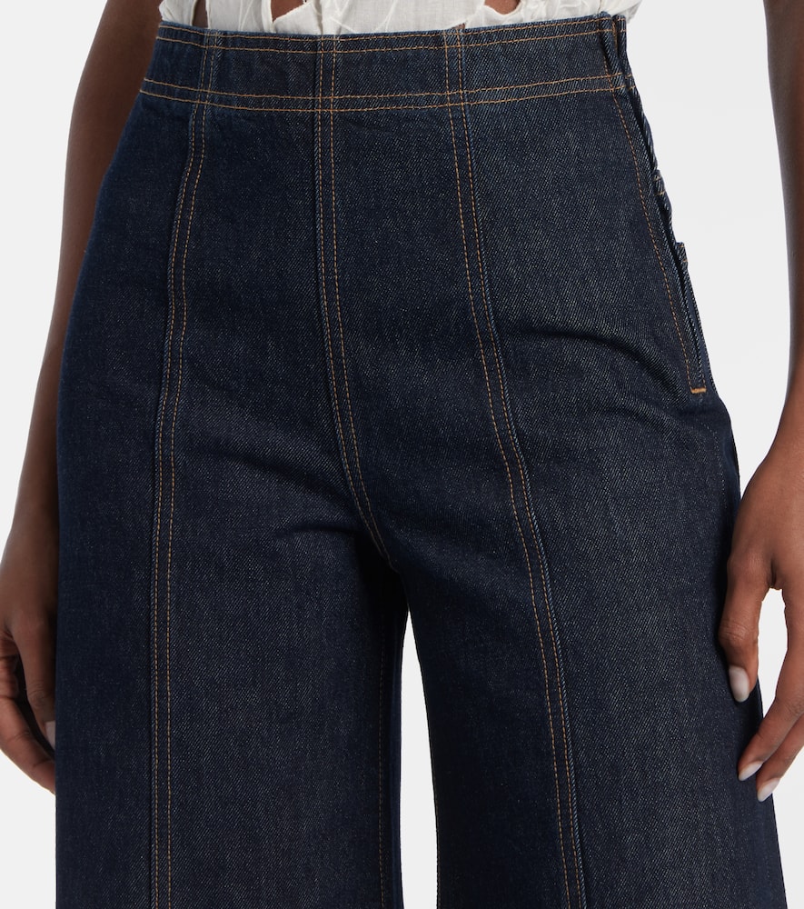Bianca high-rise wide-leg jeans
