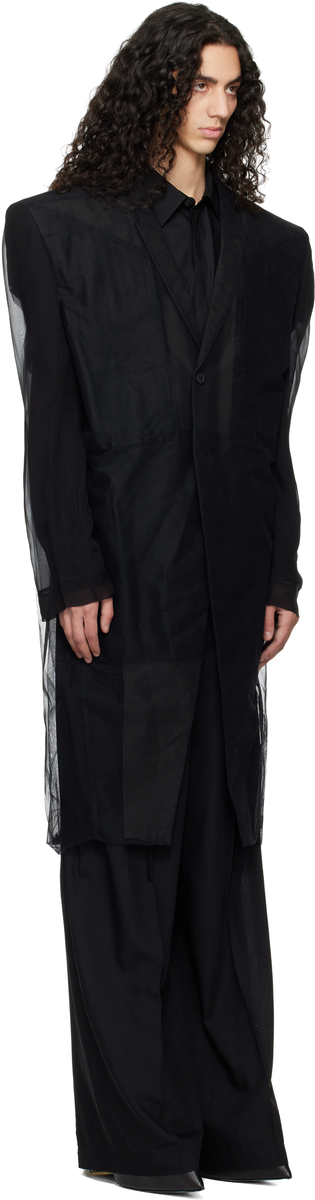 Black Temple Ricks Tatlin Coat