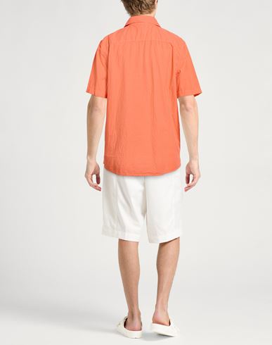 Man Shirt Orange Size M Cotton, Polyester, Elastane