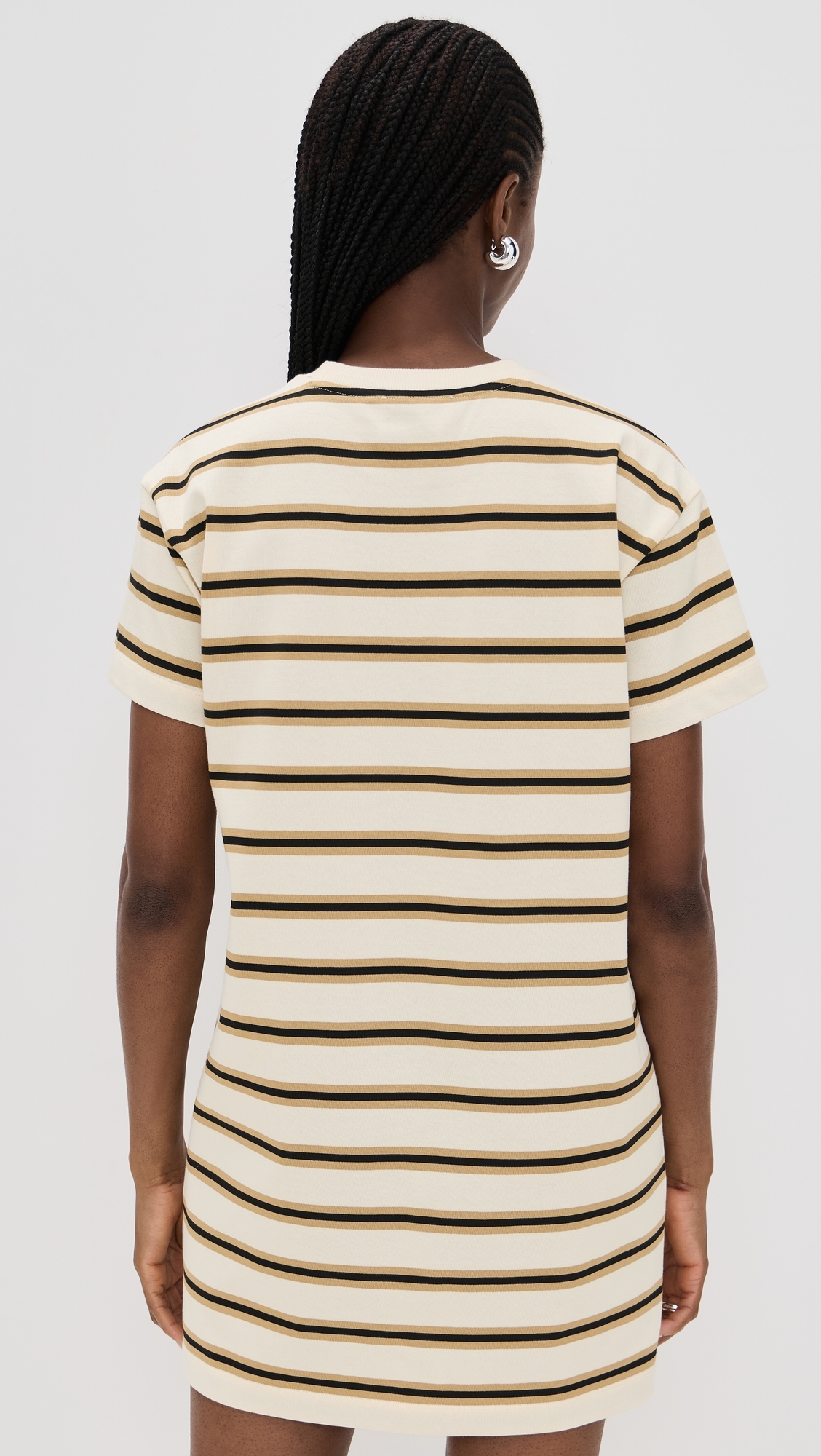 Dory Dress Ivory/Khaki/Black