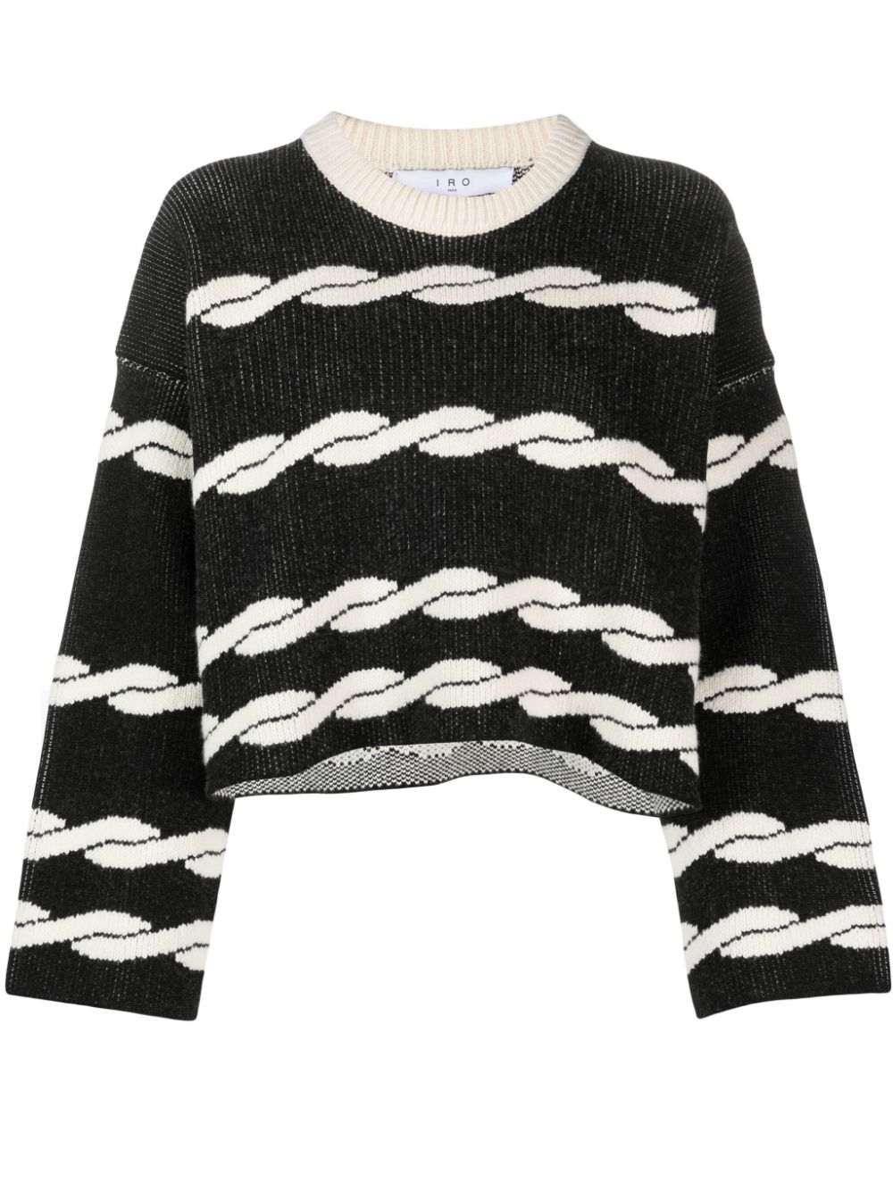 Wahib cropped jumper - Black