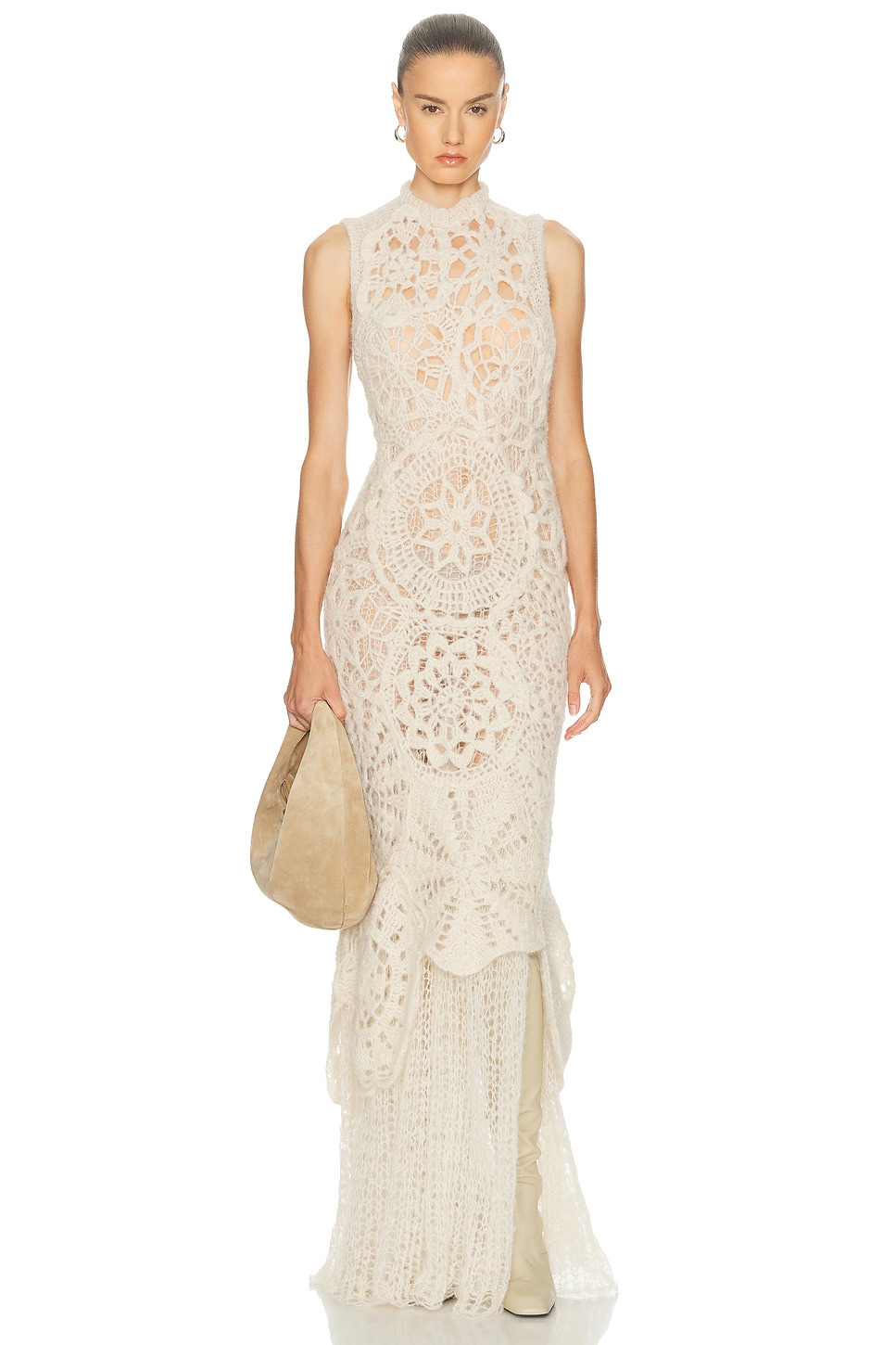 Karen Arcanjo Anja Dress in Cream - Cream. 34/36 also in