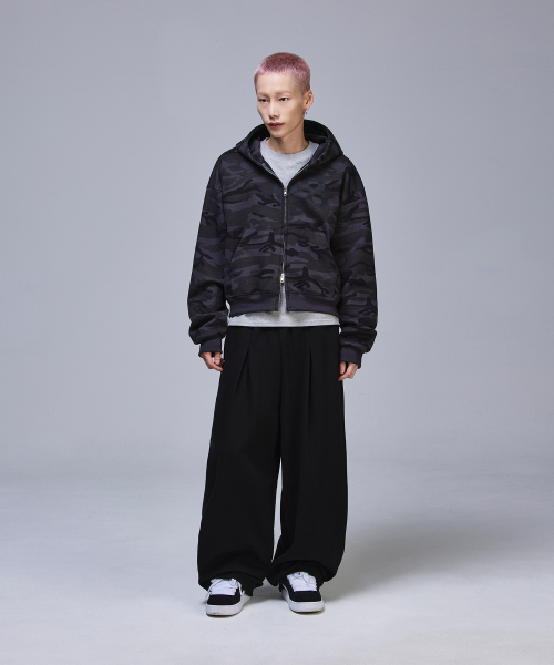 88 Crop Hooded Zip-Up