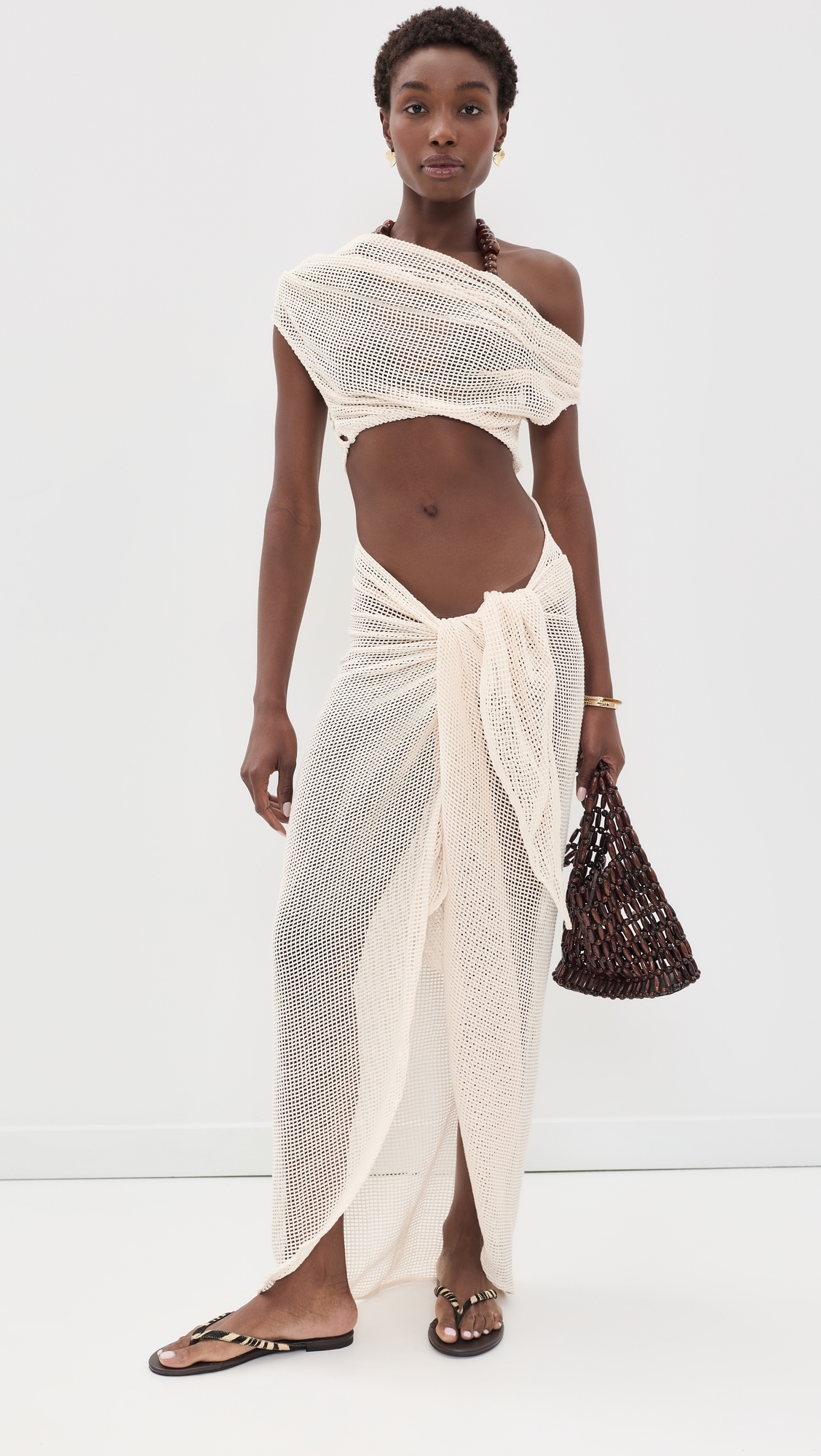 Bala Crochet Cover Up Dress Ivory
