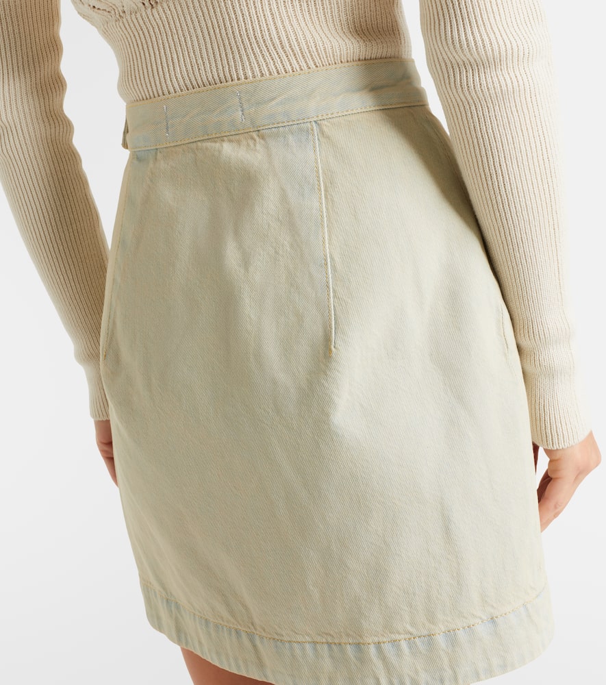 Rita faded denim miniskirt