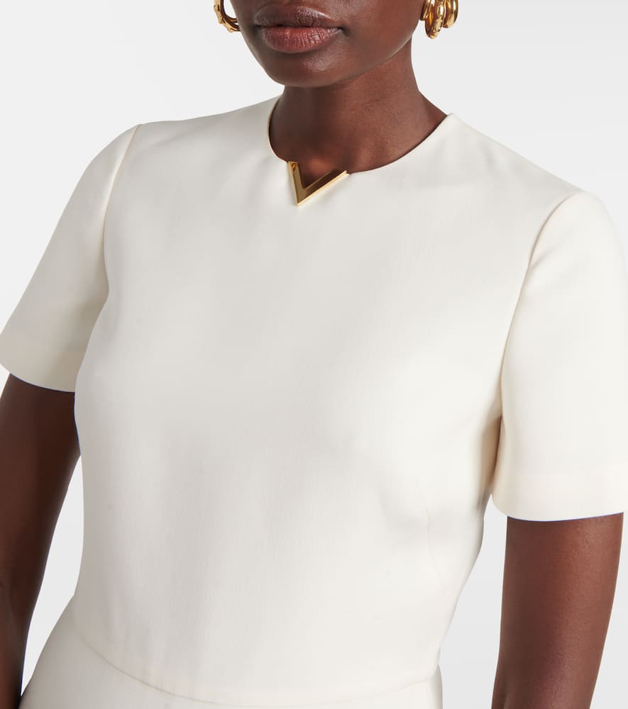 Wool and silk minidress