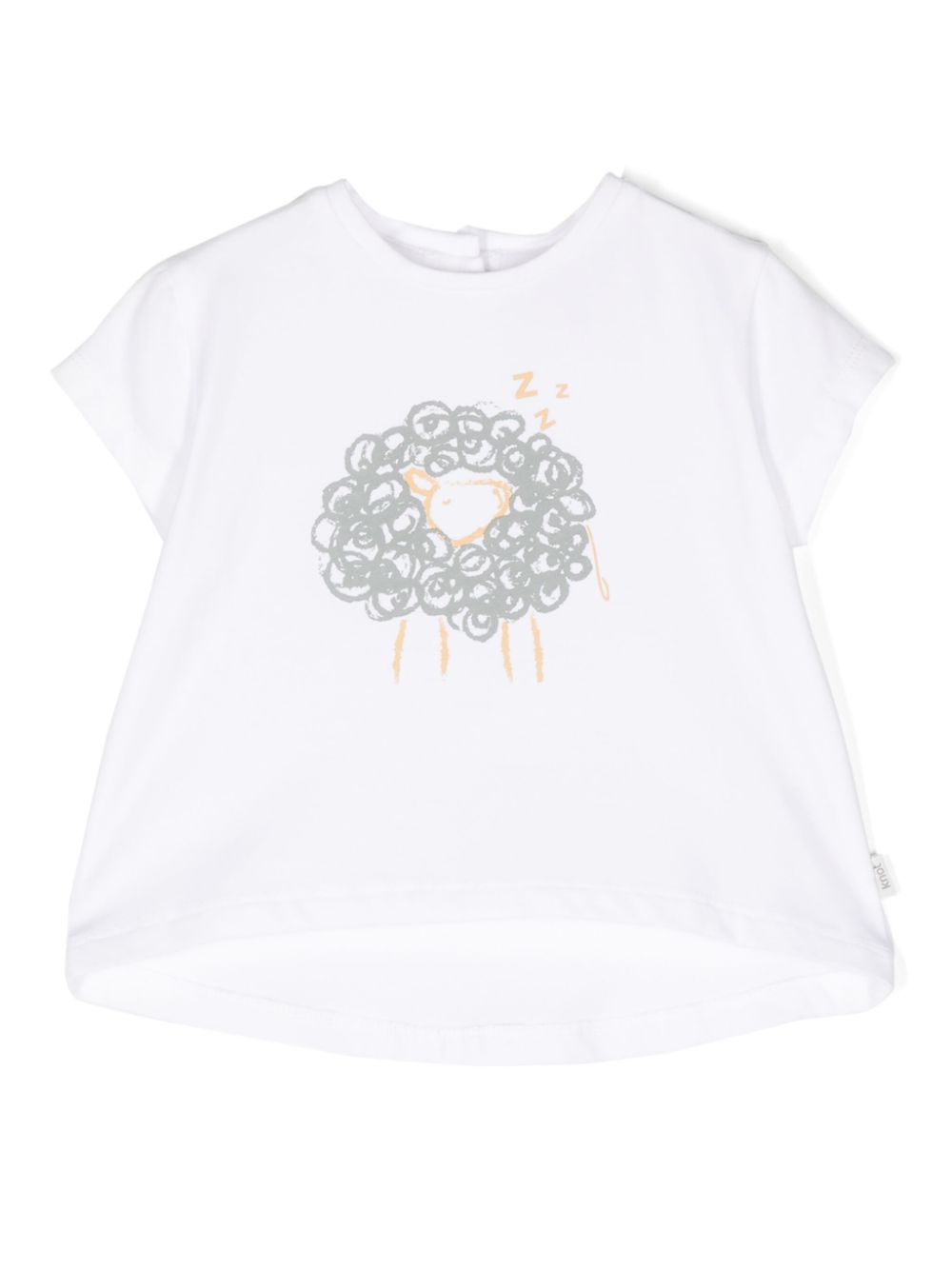 Sheep-print T-shirt - White