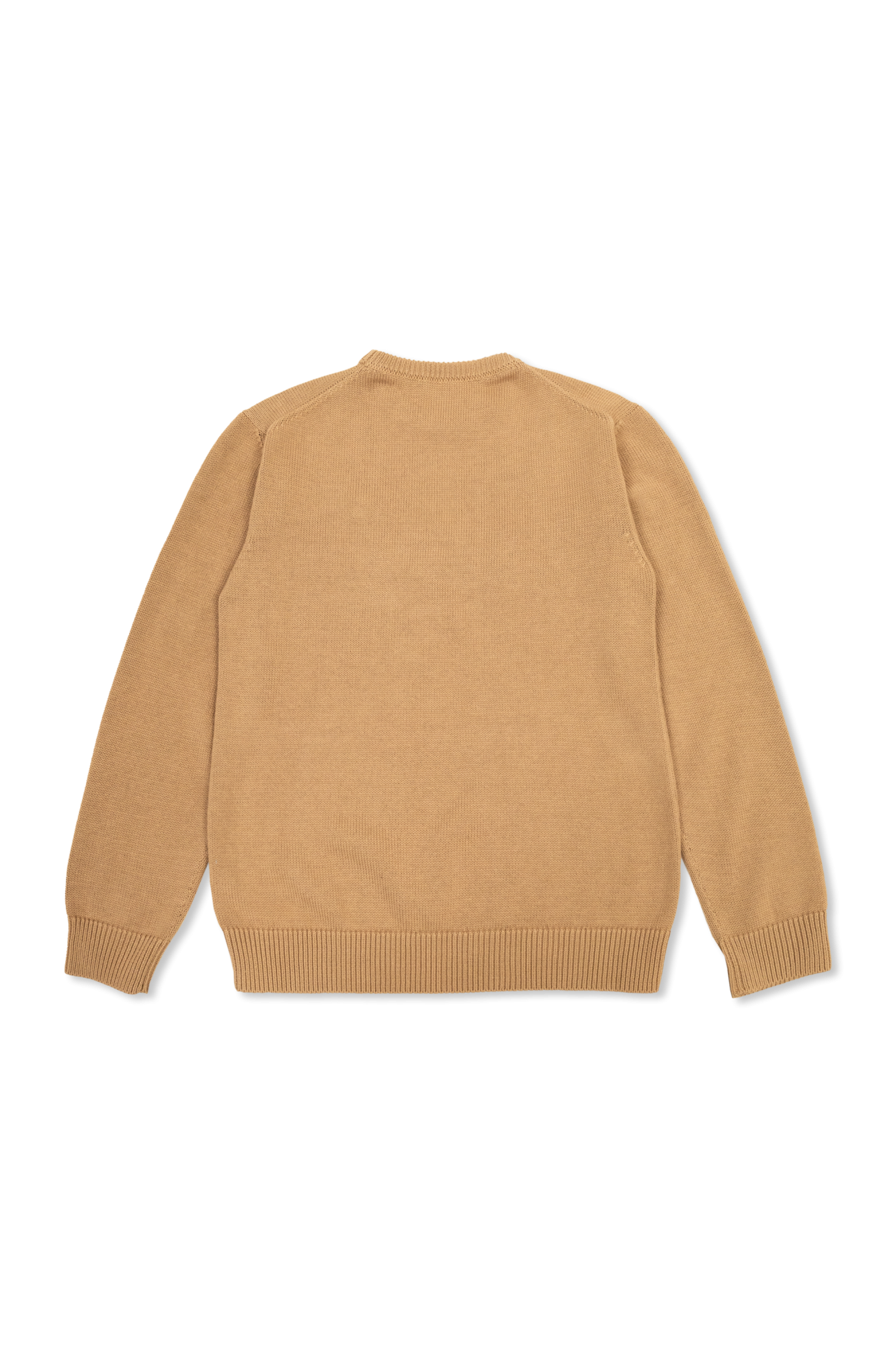 Sweater With Embroidered Logo, Unisex, Beige